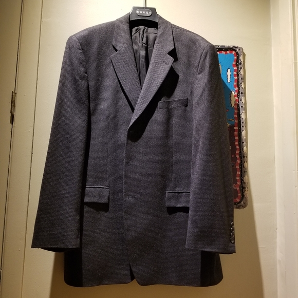 LAUREN/SIMON'S Tweed Men's Overcoat (Size L) - Picture 9 of 9